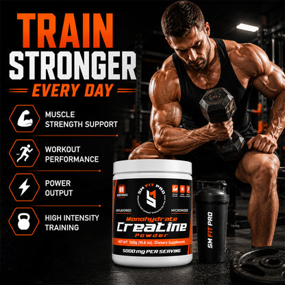 Sm Fit Pro Creatine Monohydrate Powder (60 Servings)