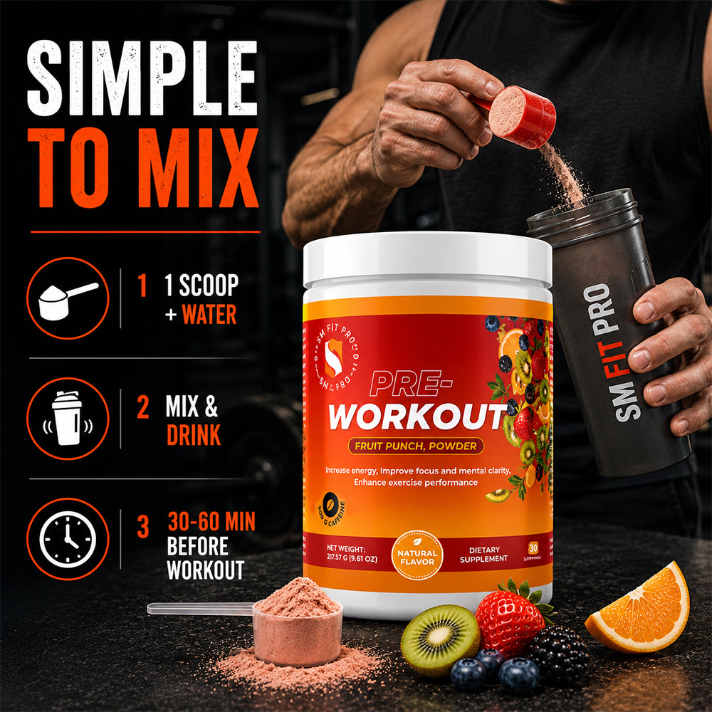 Sm Fit Pro Pre Workout Powder (30 Servings)